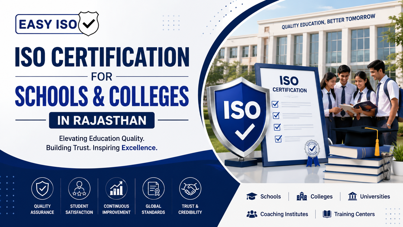 ISO Certification for Schools and Colleges in Rajasthan